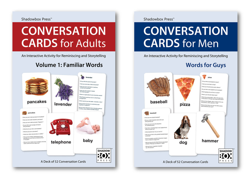 Conversation Cards – Two-Deck Set – Familiar Words & Words for Guys