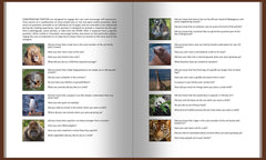 Conversation Starters pages in Wild Animals Book