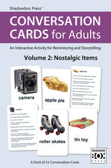 CONVERSATION CARDS for Adults – Familiar Words & Nostalgic Items