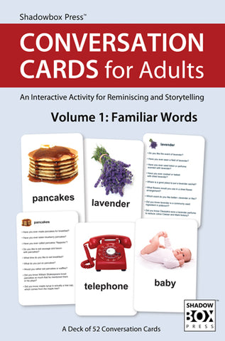 CONVERSATION CARDS for Adults – Familiar Words