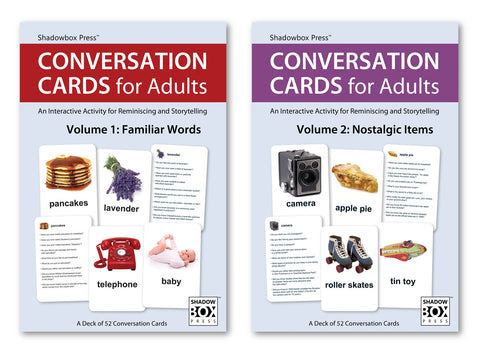 CONVERSATION CARDS for Adults – Familiar Words & Nostalgic Items